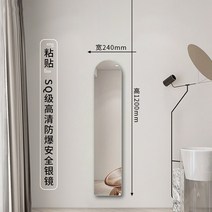 비정형 전신 거울 조명 물결 스탠드 대형 엔틱 미드센츄리거울우아한 벽 거울 불규칙한 전신 긴 서 있는, 03 120x24cm stick
