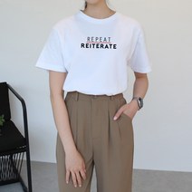 코키코키 / [당일출고] 코키코키 reapet 프린트 여성반팔티 S~XL