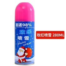 눈 스노우 스프레이 크리스마스 파티용품 장식 않는 파우더 연말 세트 인공 매직 녹지, 눈 뿌리기[핑크] 1병
