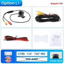 차량블랙박스 자동차블랙박스175 ° AHD 1080P 차량 후방 보기 캠 자동차 리버스 블랙 어안 렌즈 야간 투, 07 L1-720x480-110deg