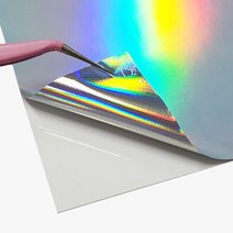 홀로그램지 아트지 홀로그램 종이 인쇄 스티커 20매 얇은 인쇄지 용지 특수 고급 라벨 스티커 코팅 라벨지 라벨링 프린트 컬러 칼라 특수지 스티커지