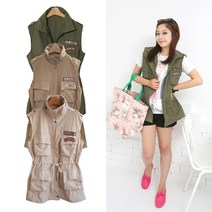 핑크홀릭 05 star 야상조끼