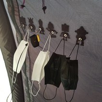 캠핑마스크걸이 캠핑필수품 텐트마스크걸이 캠핑준비물리스트 감성템, 신랑신부(2), 2개 한셋트