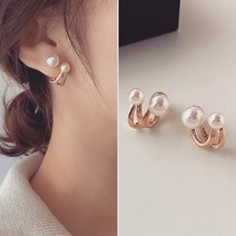 여성 진주 이어링