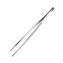 12인치 스테인리스 스틸 집게 핀셋 정밀 톱니 모양 팁 포함 서지컬시푸드용 고내구 요리 공예 수리용 스트레이트커브2개, 12인치 핀셋 쿠킹집게.