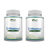 Nu U Nutrition D Mannose 500mg 영국 누유뉴트리션 디만노스 비건 120정 2팩