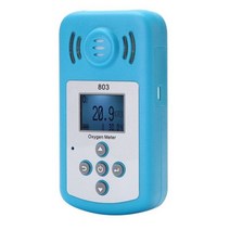 복합가스측정기 휴대용 산소 농도 측정기 LCD 디스플레이 및 사운드 라이트 알람 포함 산소 (O2) 농도 감지기, CHINA, Blue, 1개