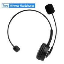가전제품 마이크 볼륨 제어 음소거 캔슬링 3.5mm 콜센터 유선 비즈니스 헤드셋 전화 오퍼레이터 포함, 01 Wireless Headphones