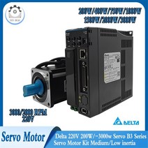 델타 AC 서보 키트 220V 750W/1KW/1.5KW B3 시리즈 모터 60/80/130mm 플랜지 24bit B2Series CANopen RS-48, 09 750W Kit-E(Driver)