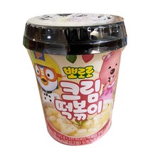 뽀로로 컵떡볶이 크림2개+짜장2개+치즈2개, 1세트