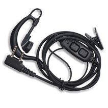 원래 바오펭 UV-82 2 듀얼 PTT 헤드셋 UV-82Plus GT-5TP 휴대용 무디지털 BF-UV82, [01] ear, 01 ear