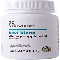 Xtend 생명 키위 - Klenz- 좋은 장 식물과 틱 -60 채소 캡슐 (1 팩)를 포함하는 효소 섬유와 프리 바이오 틱스의 가용성