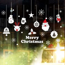 특가존Yh87Q92 귀요미 크리스마스 모빌 유리장식스티커 유리용시트지 DIY인테리어 시트지 유리장식용시트지 유리장식스티커 크리마스스티커 인테리어스티커 인테리어시트지 DIY스티커 포인트시트지 유리장식 눈꽃시트지 눈꽃스티커 유리용시트지