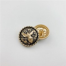 커프링크스 커프스버튼 커프스링 정장 캐쥬얼 세트10pcs 152025mm 사자 머리 염소 디자인 셔츠 바느질 액세서리에 대 한 빈티지 금속 단추 의류 디자이너 패션에 대 한