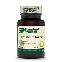 Standard Process Prolamine Iodine - Thyroid Support with Prolamine Iodine Calcium Lactate Iodine, 1, 기타