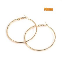 농구 골 대 백보드 가정용 실내 실외 야회 새로운 후프 귀걸이 40mm 큰 부드러운 서클 농구 Brincos 루프, 06 70mm Gold