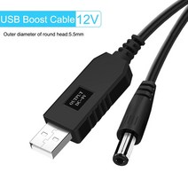유심라우터 lte라우터 와이파이라우터 라우터 미니 팬 스피커용 범용 USB-DC 전원 케이블 USB-DC3.5mm 잭, 02 12V Cable