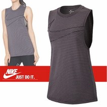 나이키 민소매 우먼 스트라이프 스우시 AQ3221-080