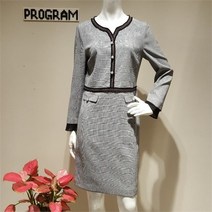 프로그램 NC05 체크배색원피스 P193O010