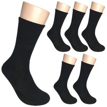 남자 스포츠 이중바닥 파일 쿠션 장목 양말 무지 6켤레