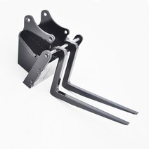 굴삭기버켓 Huina 용 풀 메탈 버킷 포크 팔레트 포크 huina 550 580 rc, 씨엔