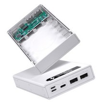 5 x 18650 모바일 파워 박스 분리형 18650 배터리 홀더 충전 상자 충전 QC 3.0 PD DIY SHELL-1, 보여진 바와 같이, 하나