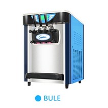 소프트 아이스크림 기계 데스크탑 밀크 과일 딸기 풍미 제빙기, 파란+220V