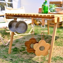 더조이 인테리어 감성 우드 냄비받침 나무 데코 꾸미기 원목 장식 소품, 체리나무