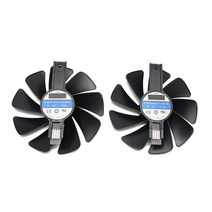 CF1015H12D 사파이어 라데온 RX 470 용 쿨러 팬 480 580 570 니트로 마이닝 에디션 RX580 RX480 게임용 비디오 카드 냉각 팬, 2PCS, One Size