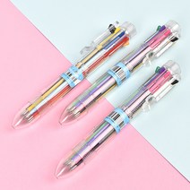 필기감좋은볼펜 6색 8색 명품볼펜 클리어 잘써지는 볼펜 멀티펜, 2. 8색 볼펜