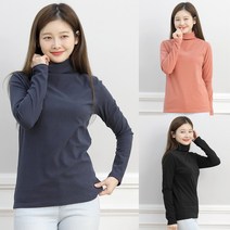 [스타일샵간지] 데일리 소프트 웜 폴라 티셔츠-목폴라