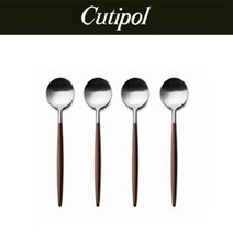 큐티폴 [큐티폴] 고아 브라운 디저트 스푼 4P세트, 기본상품