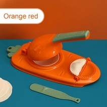 포장기 2in 1 프레스 만두 래퍼 인공물 크러스트 도구 DIY 메이커 가정용 수동 과자, [01] 2 in 1 Orange Red