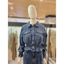 [코인코즈](DJ2AJ110)밴딩 포인트 데님 자켓