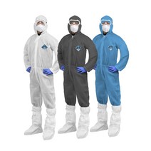 나노가드 1000 원피스 투피스 작업복 방진복 24pcs, 청색, XXL(특대형), 24개