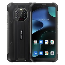 통신사 이동 Blackview bv8800 ip68 방수 견고한 스마트 폰 ir 야간 투시경 카메라 8gb 128gb 8380mah android 11 helio g96 nfc, 블루투스 이어폰, 검은색