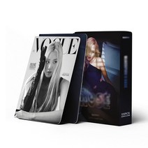 포카 포토카드 시즌그리팅 55 개 블랙 두번 핑크 Kpop 걸 그룹 Newjeans Lomo 카드 앨범 태어난 북마크 팬 선물, [09] ROSE