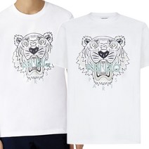 겐조 20FW 타이거 티셔츠 5TS020 남성 반팔티 화이트