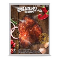 신세계 푸드 순살 닭다리구이 매콤한맛 120g (국내산), 29개