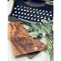 인치 나무도마 미니도마 호두나무 플레이팅 월넛 수제 캄포 원목 스테이크 일식 캠핑 빵, 압화(x)