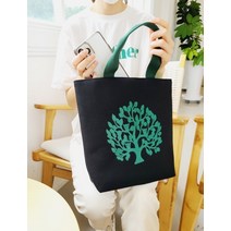 [쓰리몰] 돈꽃나무 가벼운 손가방 고급에코백 보조/외출가방 다용도가방