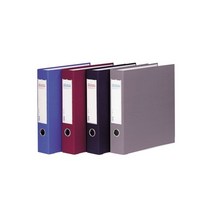 문화산업 웹D링바인더 B949-7 5cm 적색 클리어화일 바