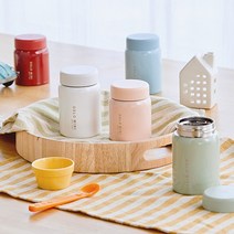 스텐 미니텀블러 죽통진공 보온보냉병 소용량 푸드자, 옵션명, 280ml-핑크