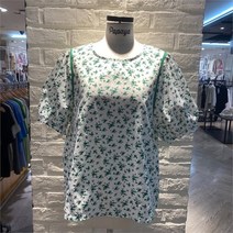 파파야 SH01 어깨퍼프 블라우스 PNMRBL040B