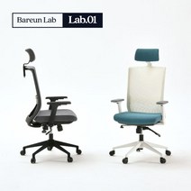 바른자세연구소 LAB01 컴퓨터 책상 의자 사무용 사무실 학생 메쉬 공부 의자, 화이트, 올리브그린, 조절팔세트+나일론다리
