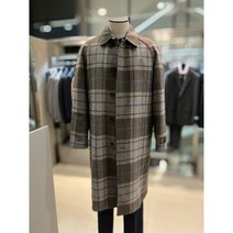 [킨록By] FW 이태리 수입원단 멀티 체크 레글런 싱글 맥코트