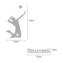 오피스왕국 배구 volleyball1 스포츠 그래픽 스티커, 옐로우