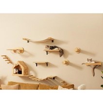 벽걸이 캣타워 고양이 놀이터 거실 선반 캣워커 세트, 거실 SET 1