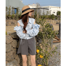 제니 어깨트임 블라우스