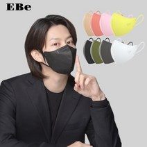 이비에 8컬러 KF94 마스크 10매 김희철 귀편한 새부리형 대형 중형 소형 초소형 세부리형, 옐로우(KF94), 10개